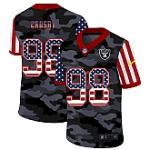 Nike Oakland Raiders 98 Crosby 2020 USA Camo Salute to Service Limited Jersey zhua,baseball caps,new era cap wholesale,wholesale hats